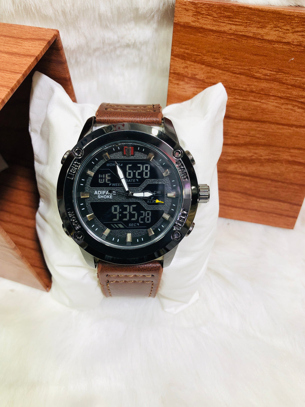 EDF-3689 Dual Time ( Analog & Digital ) Straps Watch