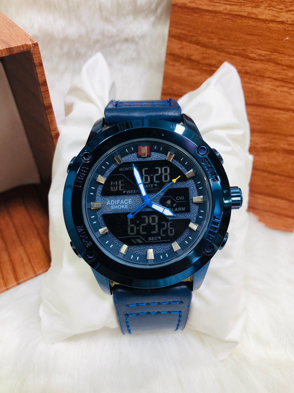 EDF-3689 Dual Time ( Analog & Digital ) Straps Watch